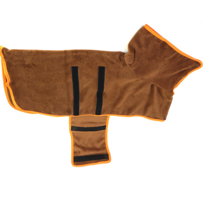 Super Absorbent Dog Bathrobe – Quick-Dry Microfiber Towel for Small & Large Dogs