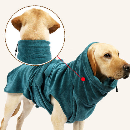 Super Absorbent Dog Bathrobe – Quick-Dry Microfiber Towel for Small & Large Dogs