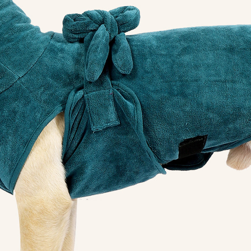 Super Absorbent Dog Bathrobe – Quick-Dry Microfiber Towel for Small & Large Dogs