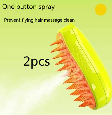 3-in-1 Electric Pet Grooming Brush – Shedding, Massaging & Deodorizing for Dogs & Cats