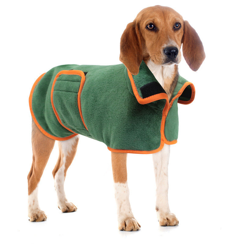 Super Absorbent Dog Bathrobe – Quick-Dry Microfiber Towel for Small & Large Dogs