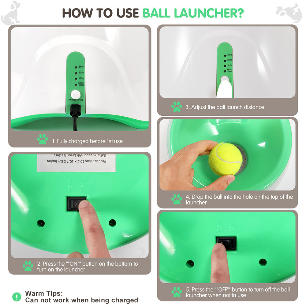 Automatic Pet Ball Launcher – Smart Interactive Dog Toy for Endless Fetch Fun