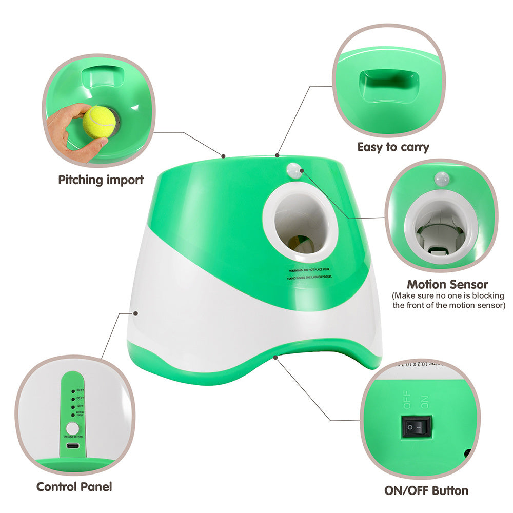 Automatic Pet Ball Launcher – Smart Interactive Dog Toy for Endless Fetch Fun