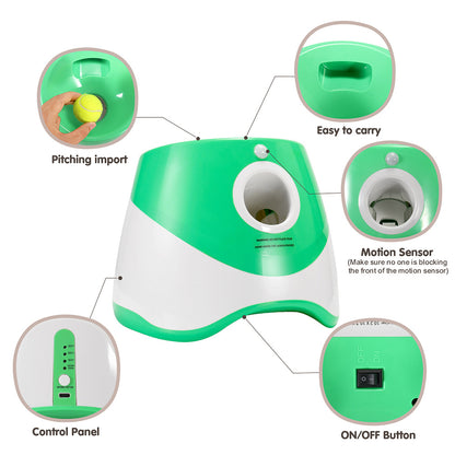 Automatic Pet Ball Launcher – Smart Interactive Dog Toy for Endless Fetch Fun