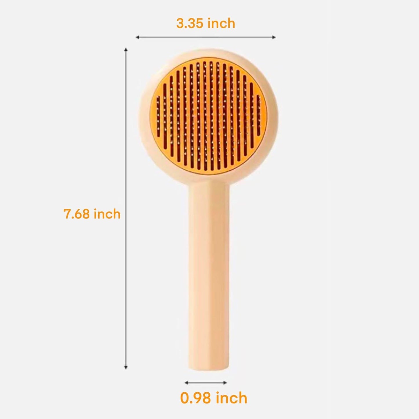 Cat Grooming Brushes Pet Hair Cleaner Brush Pet Massage Brushes For Cats Dogs With Self-Cleaning Button Pet Shedding Brush For Removing Tangles Loose Fur