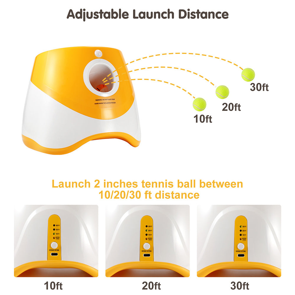 Automatic Pet Ball Launcher – Smart Interactive Dog Toy for Endless Fetch Fun